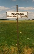 Markungsgrenzzeichen in Pfronstetten.