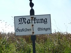 Markungsgrenze zwischen Heufelden und Ehingen.